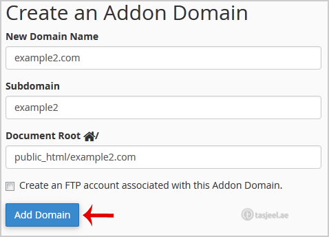 How to Create Addon Domains? 2