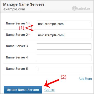 How to Update the DNS Nameserver on NetEarthOne or LogicBoxes Based Registrars? 3