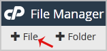 How to create a new folder or files in the cPanel File Manager? 4