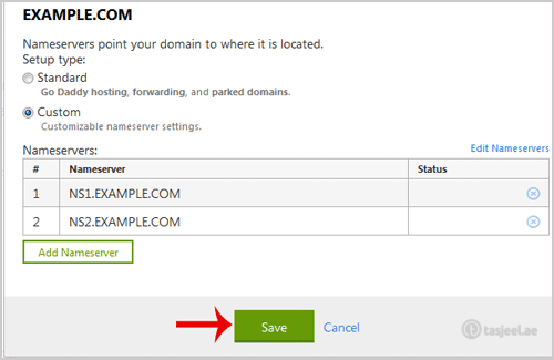How to update DNS Nameserver on Godaddy? 7