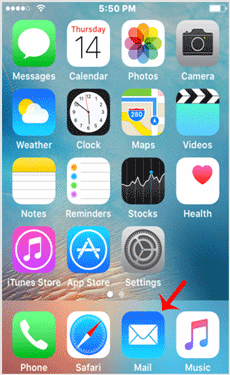 apple iphone home screen