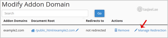 How to Redirect an Add-on Domain? 2