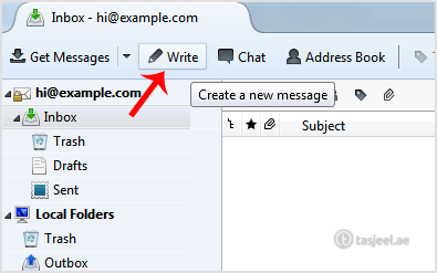 How to send email using Mozilla Thunderbird? 2