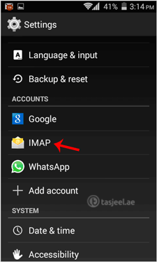 select IMAP