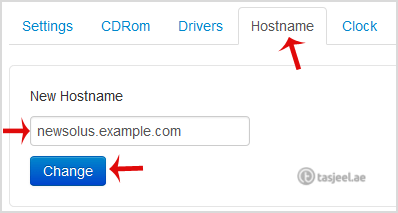 host name selector