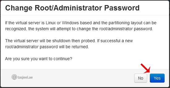 VPS Servers - change password